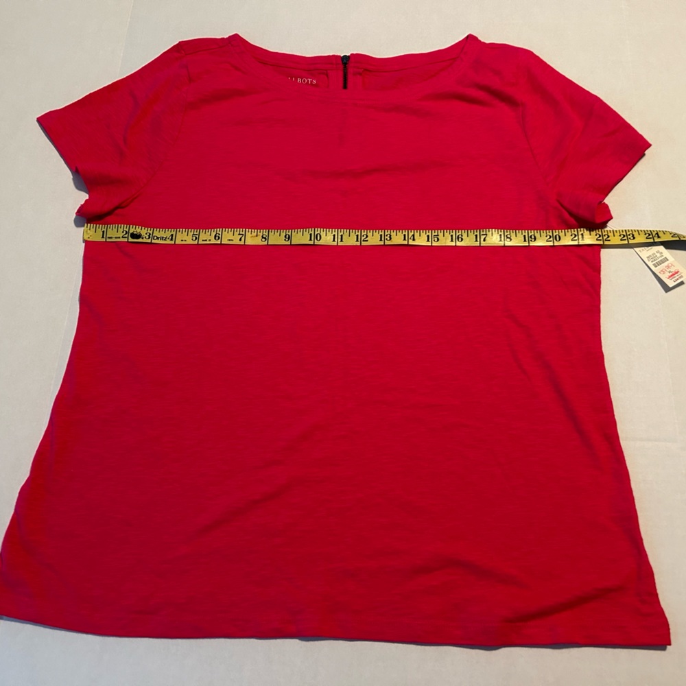 Talbots Women’s Pink Short Sleeve Shirt NWT XL